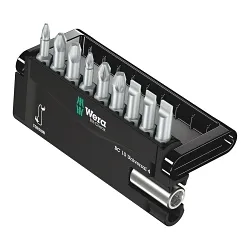 Wera® 05056159001 Bit-Check 10 Universal 4 Screwdriver Bit Set, 10 Pieces