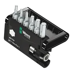 Wera® 05056168001 Bit-Check 7 Hex-Plus 1 Screwdriver Bit Set, 7 Pieces