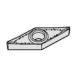 WIDIA 2002503 High Performance Turning Insert, ANSI Code: VCGT333AL3 HCK10, VCGT Insert, 333 Insert, Diamond/Rhombic Shape, Positive Rake, Neutral Cutting, For Use On Non-Ferrous Metals, Carbide, Manufacturer's Grade: HCK10