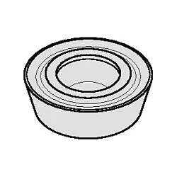 WIDIA 2012426 M100â„¢ Milling Insert, ANSI Code: RDHT0802M0T TN7525, RDHT Insert, 0802M0 Insert, Carbide, Manufacturer's Grade: TN7525, Round Shape