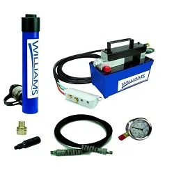 Williams® JHW1AP10T10L Low Profile Air Pump and Cylinder Combination, 10 ton, 9.96 in, 1000 psi