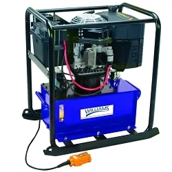 Williams® JHW5D73H10G 4-Way 3-Position Diesel Engine Pump, 5-1/2 hp Engine, 600 cu-in 1st Stage, 200 cu-in 2nd Stage Flow Rate