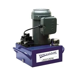 Williams® JHW5E10H2G Electric Hydraulic Pump, 1 hp, 2 Stages, 311 cu-in/min 1st Stage, 37 cu-in/min 2nd Stage Flow Rate, 700 psi (1st Stage)/10000 psi (2nd Stage) Pressure